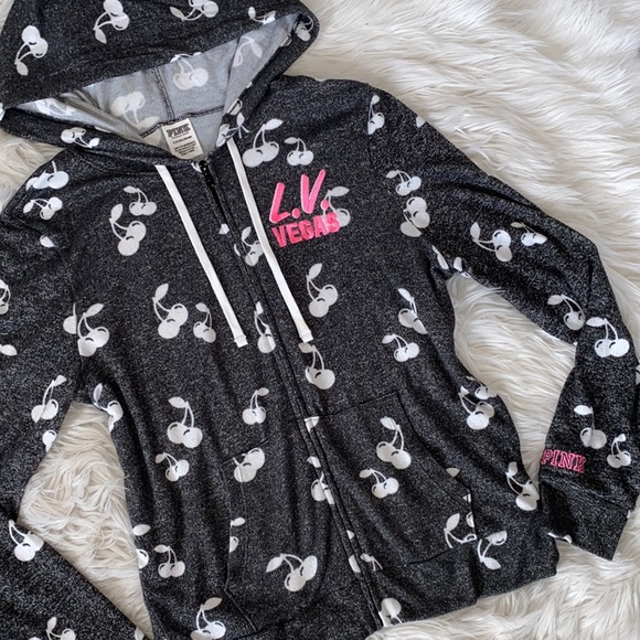 VS PINK β’ Limited Edition Las Vegas Cherry Zip-up Hoodie - Picture 2 of 9